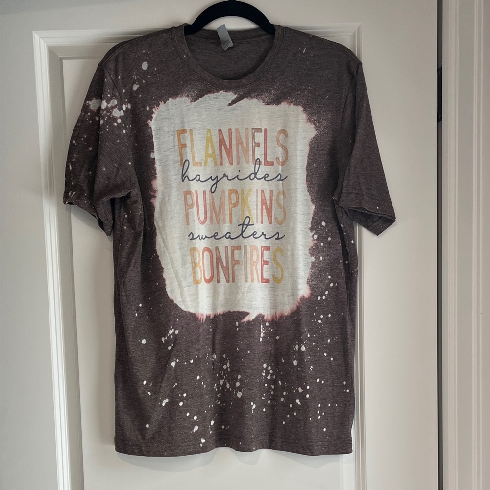 Next Level Apparel Brown Graphic Tee